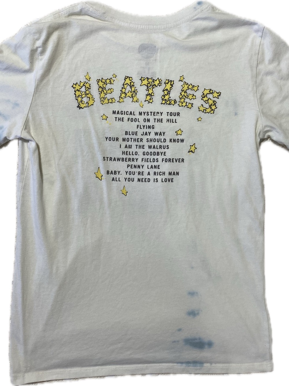 The Beatles White Tie-Dye "Magical Mystery Tour" Short Sleeve Tee - Picture 2 of 6